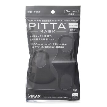 Arax Pitta Mask Dark Grey Regular - 3 Sheets