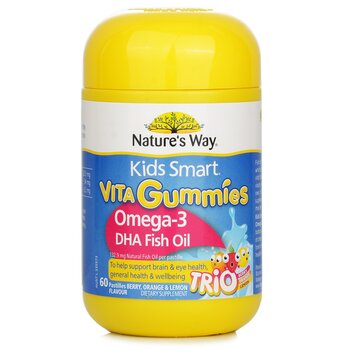 วิถีแห่งธรรมชาติ Natures Way Kids Smart Vita Gummies Omega-3 DHA Fish Oil - 60 Gummies [Parallel Import]