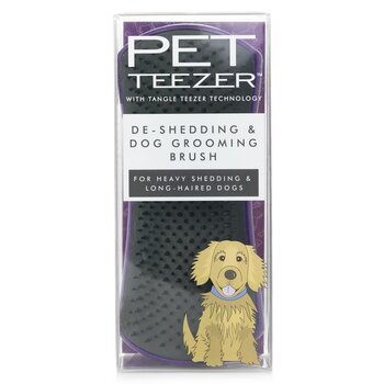 Teezer ยุ่งเหยิง Pet Teezer De-Shedding & Dog Grooming Brush (For Heavy Shedding & Long Haired Dogs) - # Purple / Grey