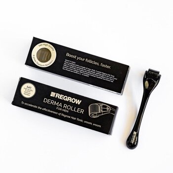 Regrow Hair Clinics - Hair Grow Derma Roller #Black 540*0.3mm