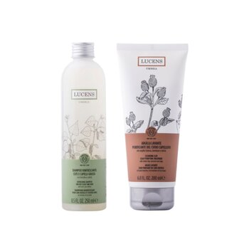 ลูเซนส์ Rinfrescante (Refreshing) Shampoo (250ml) + Argilla Lavante (Washing Clay) (200ml)