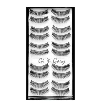 กิ & แกรี่ Professional Eyelashes(10 pairs) - Hollywood Glamour- # F9 Black