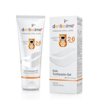 เดนทิสซิโม Kids 2-6 Caramel Fluoride Free Toothpaste 1pc (50ml)