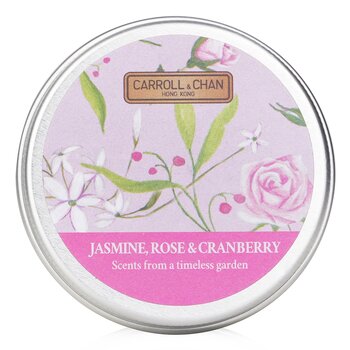 แครอล & ชาน 100% Beeswax Mini Tin Candle - # Jasmine, Rose & Cranberry