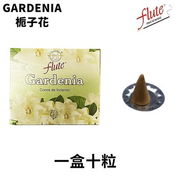 ขลุ่ย Natural Handmade India Incense Cone- Gardenia – 10 pieces