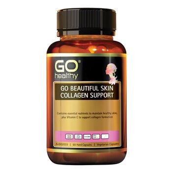 Go Healthy [Authorized Sales Agent] GO Healthy GO Beautiful Skin Collagen Support VegeCapsules - 60 Pack