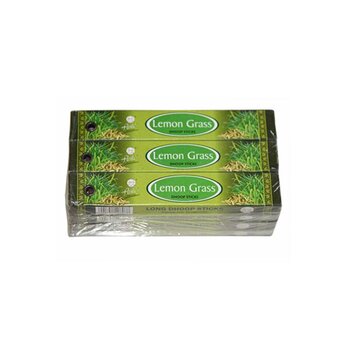 ขลุ่ย Wardrobe Fragrance –Lemon Grass- Long Dhoop Sticks - 12 Boxes