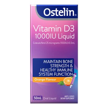 ออสเทลิน [Authorized Sales Agent]Ostelin Vitamin D Liquid (adult) 50ml