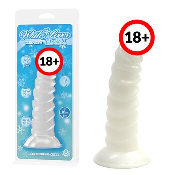 White Lover Soft Dildo 17cm
