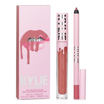 Kylie โดย Kylie Jenner Matte Lip Kit: Matte Liquid Lipstick 3ml + Lip Liner 1.1g - # 301 Angel