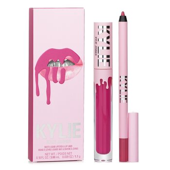 Kylie โดย Kylie Jenner Matte Lip Kit: Matte Liquid Lipstick 3ml + Lip Liner 1.1g - # 102 Extraordinary
