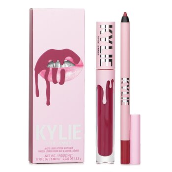 Kylie โดย Kylie Jenner Matte Lip Kit: Matte Liquid Lipstick 3ml + Lip Liner 1.1g - # 103 Better Not Pout