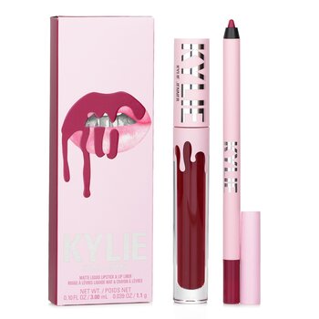 Kylie โดย Kylie Jenner Matte Lip Kit: Matte Liquid Lipstick 3ml + Lip Liner 1.1g - # 403 Bite Me