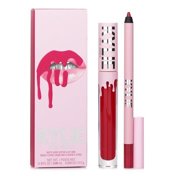 Kylie โดย Kylie Jenner Matte Lip Kit: Matte Liquid Lipstick 3ml + Lip Liner 1.1g - # 402 Mary Jo K