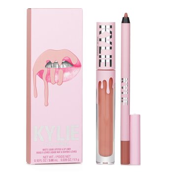 Kylie โดย Kylie Jenner Matte Lip Kit: Matte Liquid Lipstick 3ml + Lip Liner 1.1g - # 700 Bare