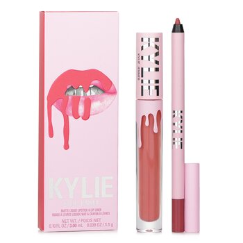 Kylie โดย Kylie Jenner Matte Lip Kit: Matte Liquid Lipstick 3ml + Lip Liner 1.1g - # 704 Sweater Weather
