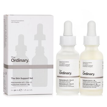 สามัญ The Skin Support Set: Niacinamide 10% + Zinc 1% 30ml + Hyaluronic Acid 2% + B5 30ml