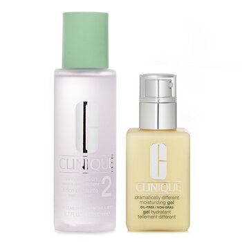 คลีนิกข์ Dramatically Different Set 2: Moisturising Gel & Clarifying Lotion 2 - Combination Oily to Oily