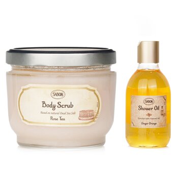 ซาบอน Body Scrub - Rose Tea & Shower Oil - Ginger Orange