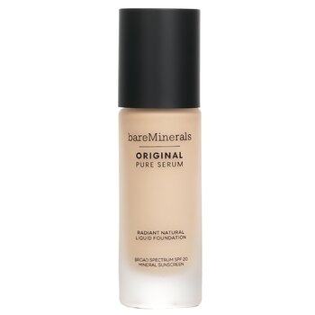 แบร์มิเนอรัล Original Pure Serum Radiant Natural Liquid Foundation Mineral SPF 20 - # Fair Warm 1