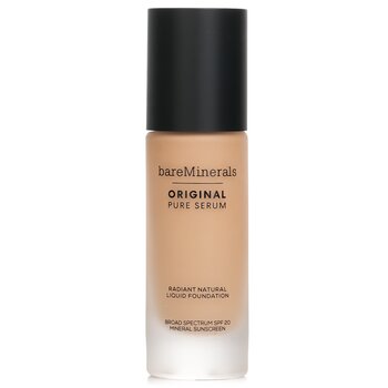 แบร์มิเนอรัล Original Pure Serum Radiant Natural Liquid Foundation Mineral SPF 20 - # Medium Neutral 3