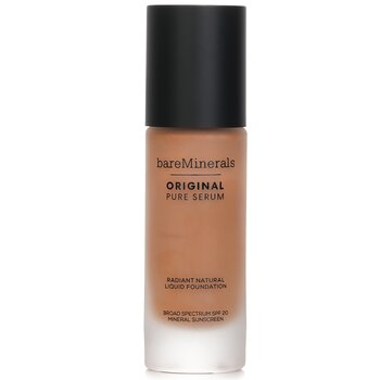 แบร์มิเนอรัล Original Pure Serum Radiant Natural Liquid Foundation Mineral SPF 20 - #Medium Deep Neutral 4.5