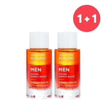 แอนนามารี บอร์ลินด์ 【1+1 Set】Men System Energy Boost 2-Phase Beard Oil