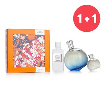 Hermes 【1+1 Set】LOmbre Des Merveilles Coffret: Eau De Parfum Spray 50ml + Miniature EDP 7.5ml + Body Lotion 40ml