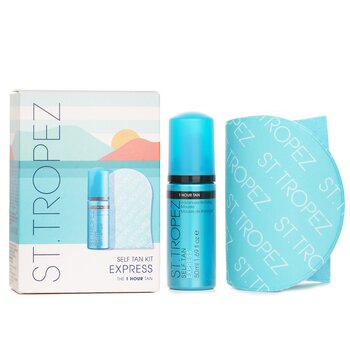 Self Tan Express Mini Kit: Tinted Tanning Mousse 50ml + Application Mitt