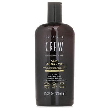 American Crew 3-in-1 Ginger + Tea Shampoo, Conditioner And Body Wash