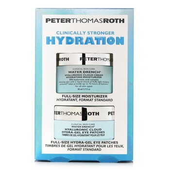 Clinically Stronger Hydration Full Size 2 Piece Kit: Water Dranch Hydrating Moisturizer 50ml + Hydra Gel Eye Patches 30pairs