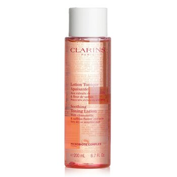 Clarins โลชั่นปรับโทนสีผิวด้วยสารสกัดจากดอกคาโมมายล์และหญ้าฝรั่น - ผิวแห้งหรือแพ้ง่าย