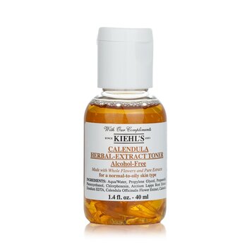 โทนเนอร์ปราศจากแอลกอฮอล์สารสกัดจากสมุนไพร Calendula - สำหรับผิวธรรมดาถึงผิวมัน