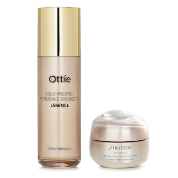 ชิเซโด้ Shiseido Benefiance Wrinkle Smoothing Eye Cream 15ml X Ottie Gold Prestige Resilience Energetic Essence 50ml