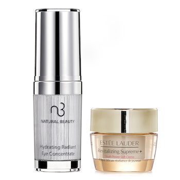 เอสเต้ ลอร์เดอร์ Estee Lauder Revitalizing Supreme + Youth Power Soft Creme (Miniature) 15ml X Natural Beauty Hydrating Radiant Eye Concentrate (Exp Date: 02/2026) 15ml