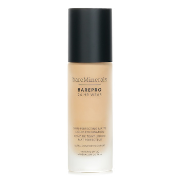 แบร์มิเนอรัล BAREPRO 24HR WEAR Skin Perfecting Matte Liquid Foundation Mineral SPF 20 - # Fair 10 Warm