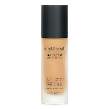 แบร์มิเนอรัล BAREPRO 24HR WEAR Skin Perfecting Matte Liquid Foundation Mineral SPF 20 - # Light 22 Warm