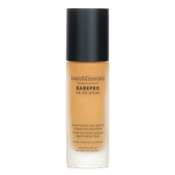 แบร์มิเนอรัล BAREPRO 24HR WEAR Skin Perfecting Matte Liquid Foundation Mineral SPF 20 - # Medium 35 Warm