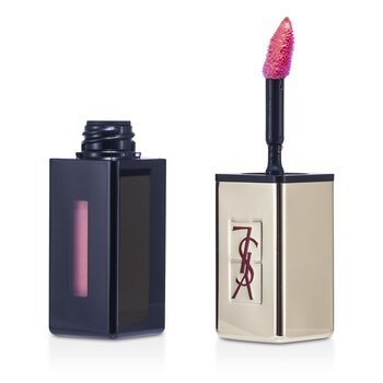 ลิปสติก Rouge Pur CoutureVernis a Levres Rebel Nudes - # 105 Corail Hold Up