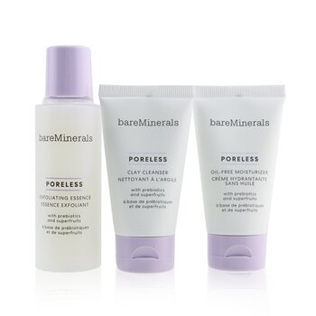 Poreless At Any Age Starter Kit: Clay Cleanser 30ml+Exfoliating Essence 50ml+Oil-Free Moisturizer 30ml (Box Slightly Damaged)