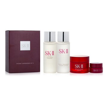 Pitera Experience Kit 2: Clear Lotion 30ml + Facial Treatment Essence 30ml + Skinpower Cream 15g + Skinpower Eye Cream 2.5g