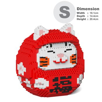 Daruma Maneki Neko 01S-M02 Building Bricks Set